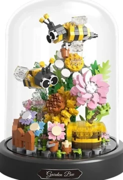 Balody 3D bouwset Bloemen met Bijen onder stolp