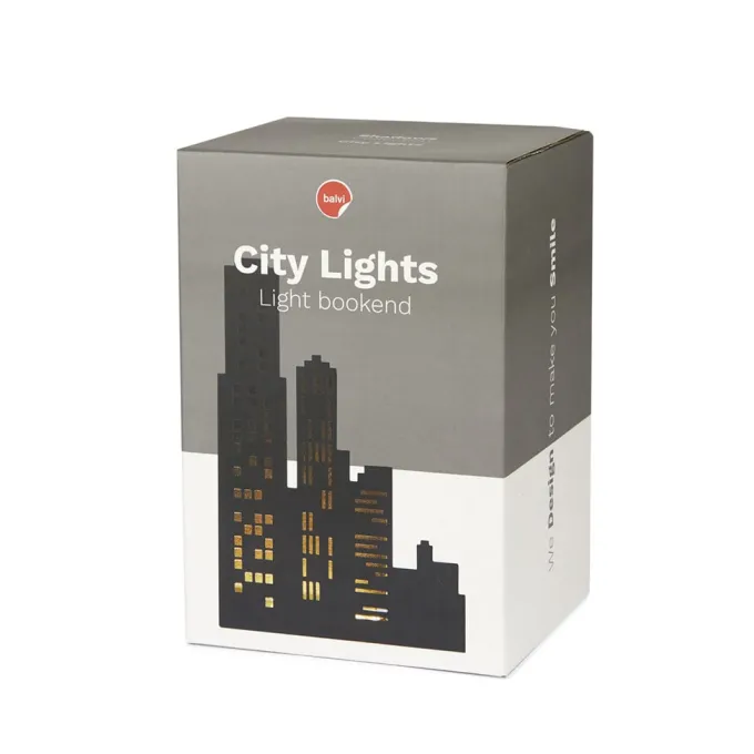 Balvi Boekensteun City Lights zwart
