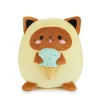 Balvi Katten kussen Fluffy Kawaii Minty Geel
