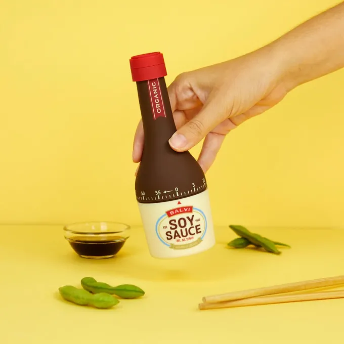Balvi Keukentimer Sojasaus Fles – Bruin