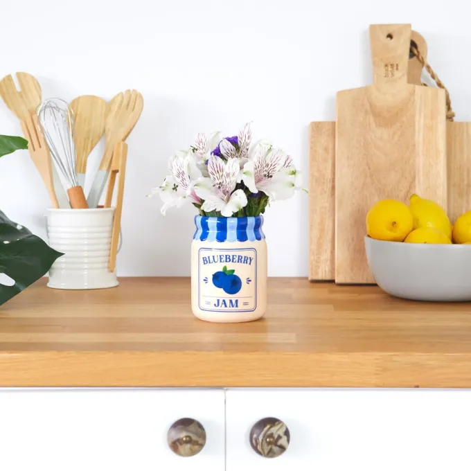 Balvi Mini vaas Blueberry Jam blauw