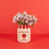 Balvi Mini vaas Strawberry Jam rood