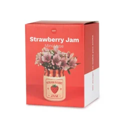 Balvi Mini vaas Strawberry Jam rood