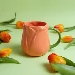 Balvi Mok Tulp oranje keramiek