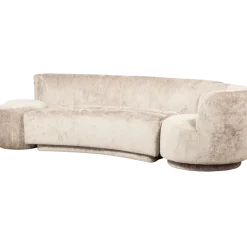 BePureHome Combi-popular: bankje + fauteuil + poef naturel