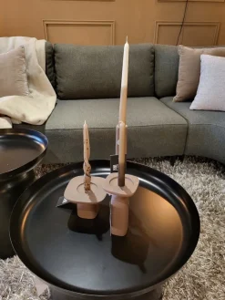 By Boo Candle holder Squand large - beige