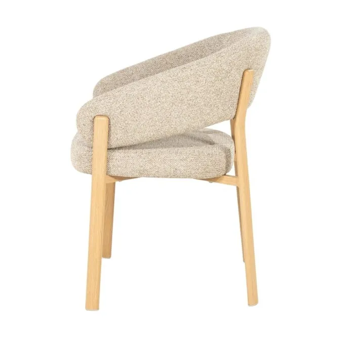 By Boo Eetkamerstoel Sedia with armrest - naturel