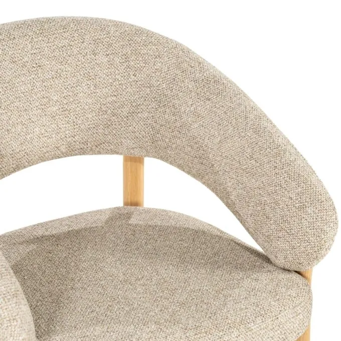 By Boo Eetkamerstoel Sedia with armrest - naturel
