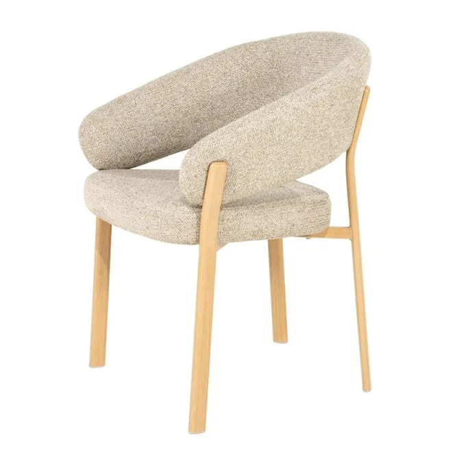 By Boo Eetkamerstoel Sedia with armrest - naturel