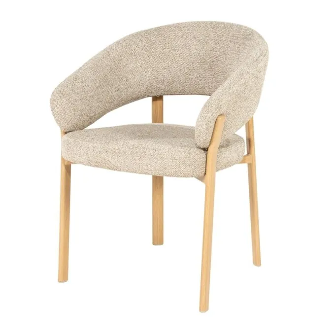 By Boo Eetkamerstoel Sedia with armrest - naturel