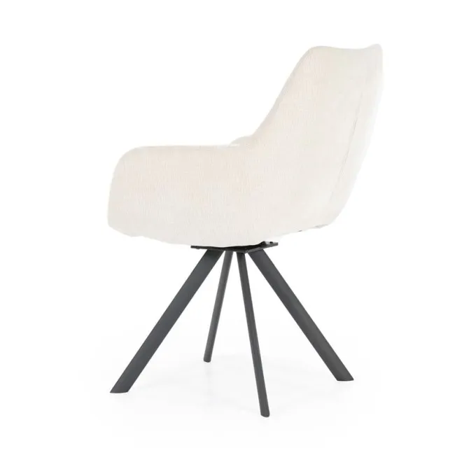 By Boo Eettafelstoel Bliss met armleuning - beige