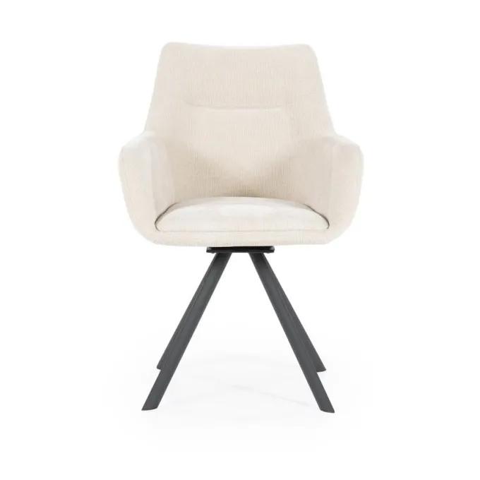 By Boo Eettafelstoel Bliss met armleuning - beige