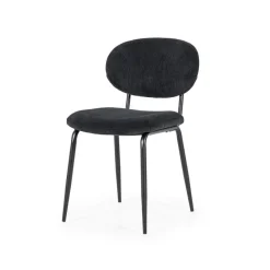 By Boo Eettafelstoel Cosmo zwart - Set van 2 - 1 showroommodel en 1 nieuwe stoel