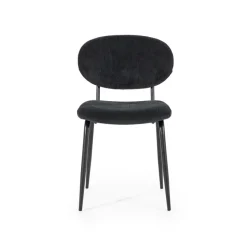 By Boo Eettafelstoel Cosmo zwart - Set van 2 - 1 showroommodel en 1 nieuwe stoel