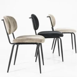 By Boo Eettafelstoel Cosmo zwart - Set van 2 - 1 showroommodel en 1 nieuwe stoel