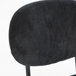 By Boo Eettafelstoel Cosmo zwart - Set van 2 - 1 showroommodel en 1 nieuwe stoel