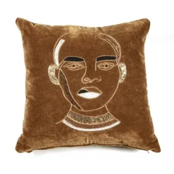 By Boo Kussen Dax - Trendy velvet sierkussen met kralen - Diverse kleuren