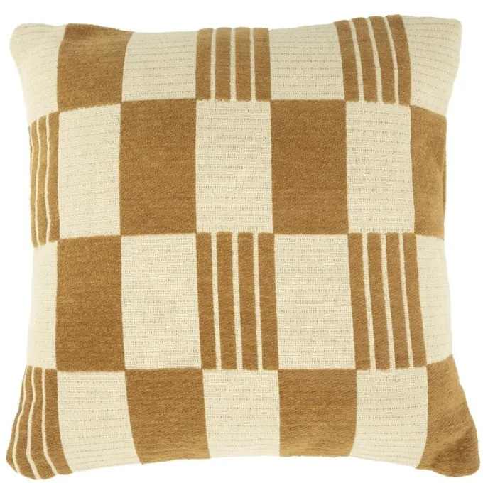 By Boo Kussen Twist 45x45 cm – mosterd