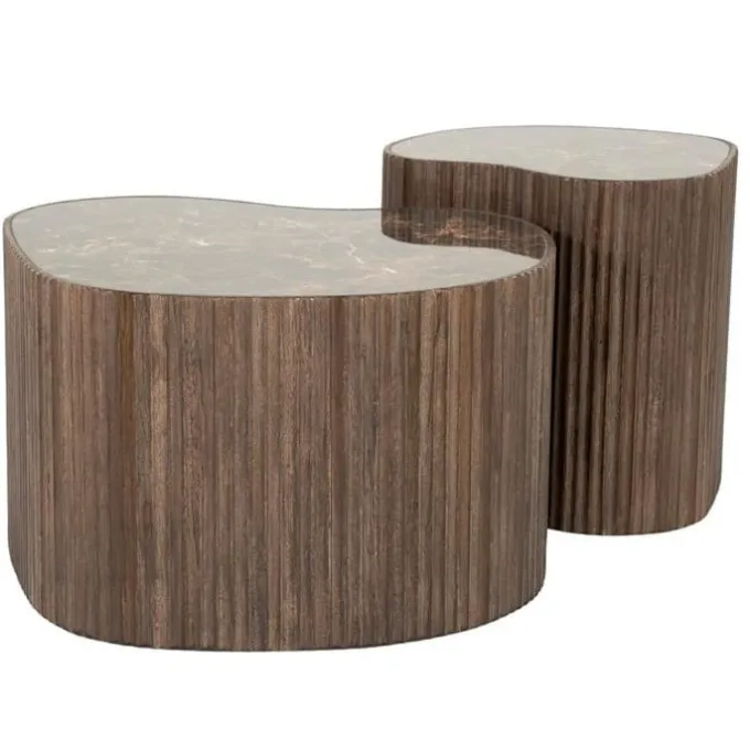 By Boo Salontafel Nice – set van 2 - bruin