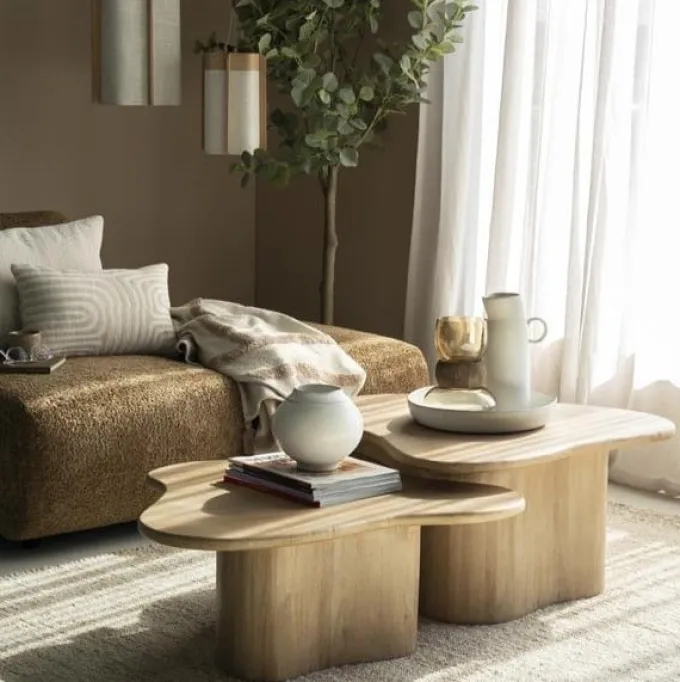 By Boo Salontafel set Fall - lichtbruin