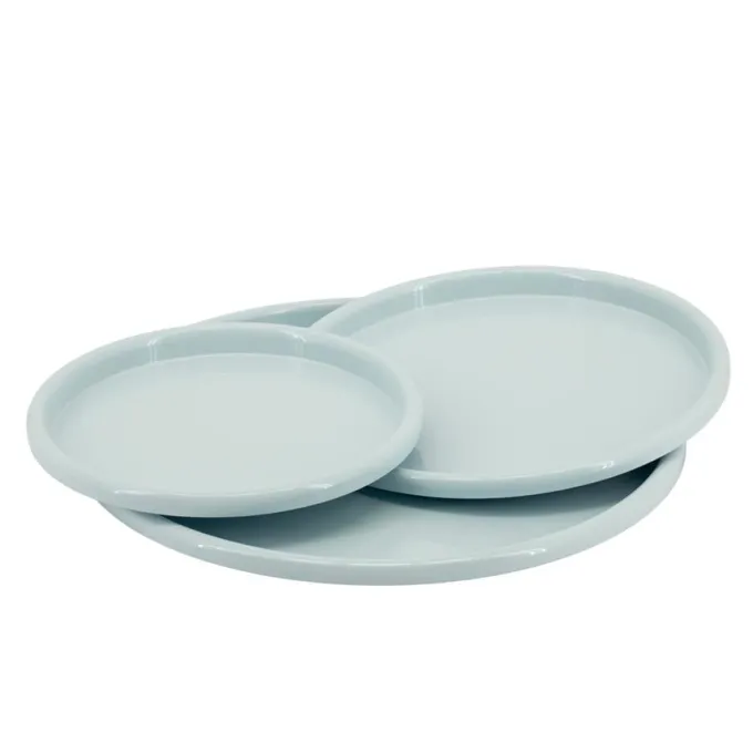By Boo Schalen – set van 3 – TrioTone - Lichtblauw
