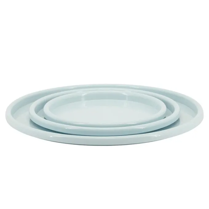 By Boo Schalen – set van 3 – TrioTone - Lichtblauw