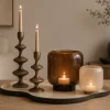 By Boo Vaas / Windlicht Solenne klein - taupe