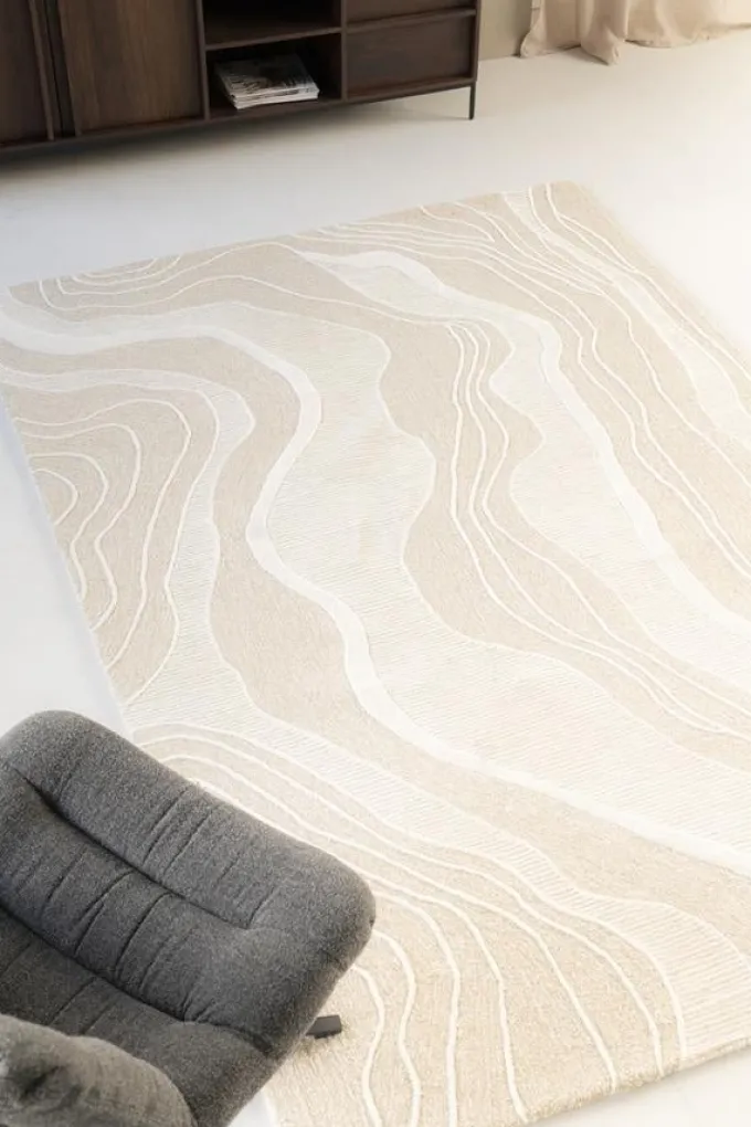 By Boo Vloerkleed Soil 190x290 cm - beige