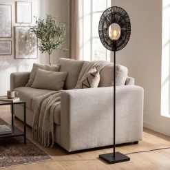 By Boo Vloerlamp Ovo - Stijlvolle Zwarte Vloerlamp