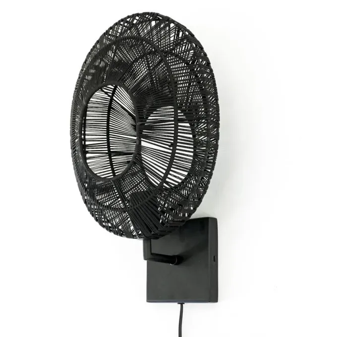 By Boo Wandlamp Ovo - Stijlvolle zwarte wandlamp van By Boo