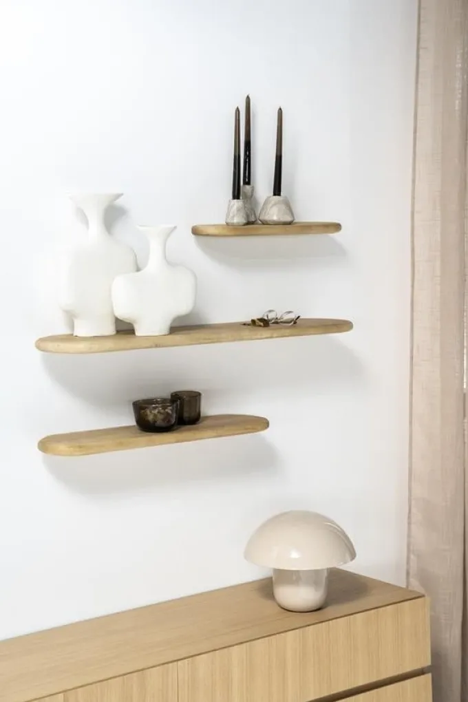 By Boo Wandplank Tre 1 mango 49 cm – naturel