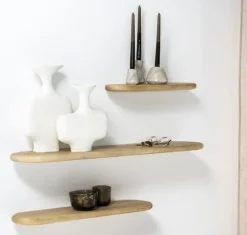 By Boo Wandplank Tre 1 mango 49 cm – naturel