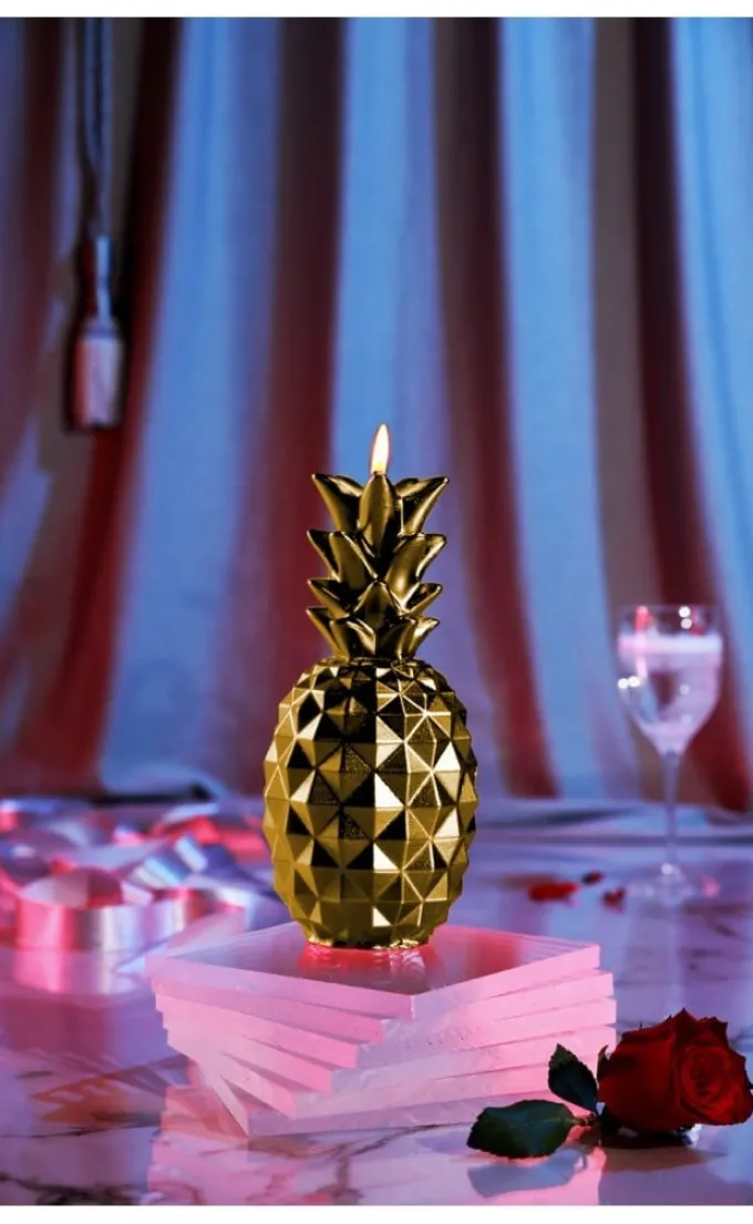 Candellana Kaars ananas goud