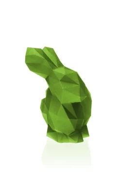 Candellana Kaars Konijn groot groen metallic