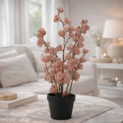 Countryfield Bloem in pot Clematis alpina M oud roze 14 x 14 x 57 cm