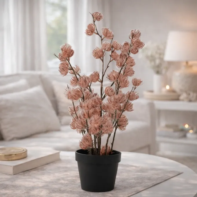 Countryfield Bloem in pot Clematis alpina M oud roze 14 x 14 x 57 cm
