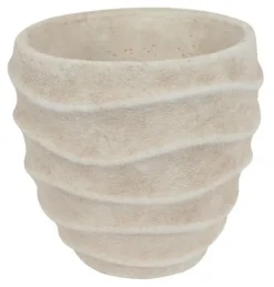 Countryfield Bloempot Ribbel Creme L