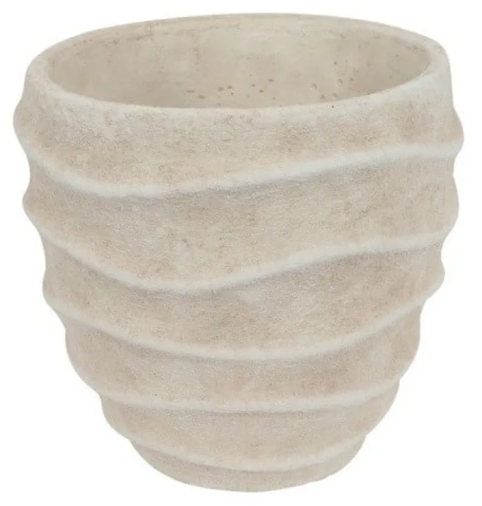 Countryfield Bloempot Ribbel Creme L