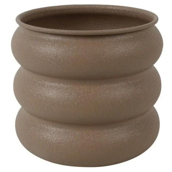 Countryfield Bloempot Rings M bruin - 20 x 20 x 18 cm