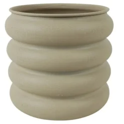 Countryfield Bloempot Rings L crème - 25,5 x 25,5 x 23,5 cm