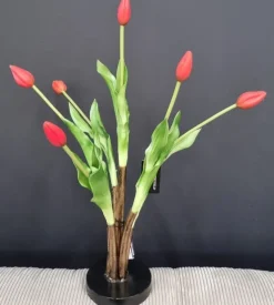 Countryfield Boeket kunstbloemen Tulip rood