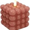 Countryfield Bolletjes kaars LED Lyon roze M