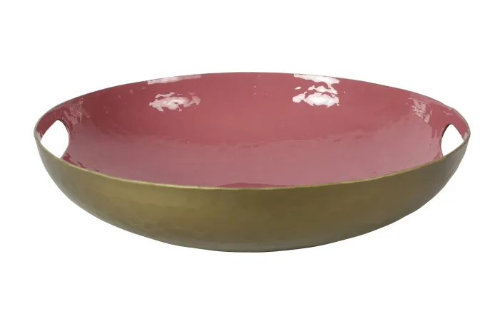 Countryfield Dienblad Madras oud roze - Sfeervol dienblad en fruitschaal