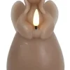 Countryfield Engel kaars LED Lyon L taupe