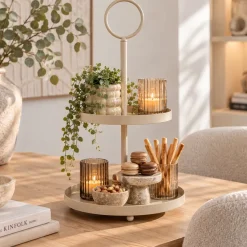 Countryfield Etagere Lukas met oog beige S