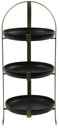 Countryfield Etagere Montrel S zwart / messing