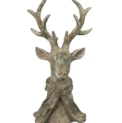 Countryfield Hert met sjaal Percy L grijs 21 x 14 x 39,5 cm