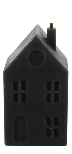 Countryfield Huis kaars LED Lyon M zwart