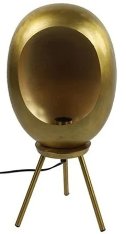 Countryfield Industriële Tafellamp Eggy S in Goud - Countryfield