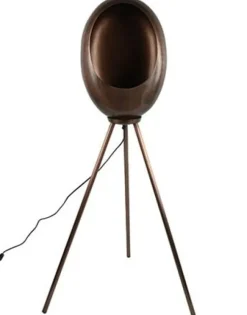 Countryfield Industriële Vloerlamp E27 Eggy in Antiek Koper